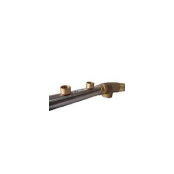 POLYGONAL HEADER LINE 12 SIDES 54MM Ø PIPE (brass + S. Steel) 54 mm Ø pipe Connec. 12 x Ø 2'' M Ø 3/8'' F, outlets