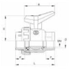 Zawór kulowy single union kw x kw